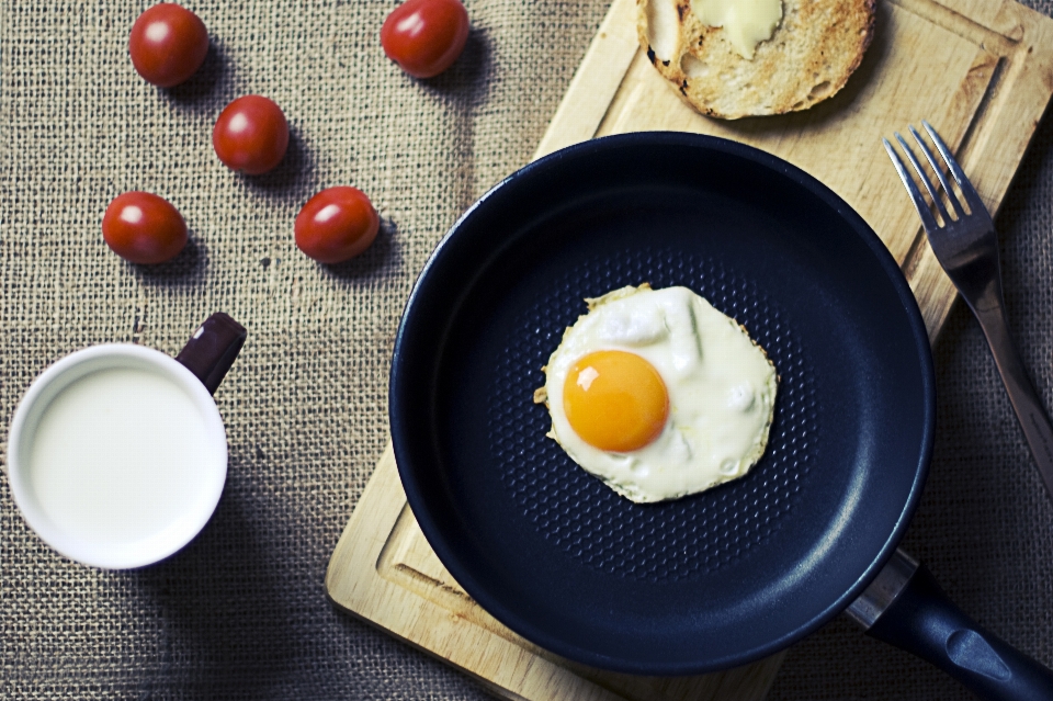 Forchetta mattina tazza piatto