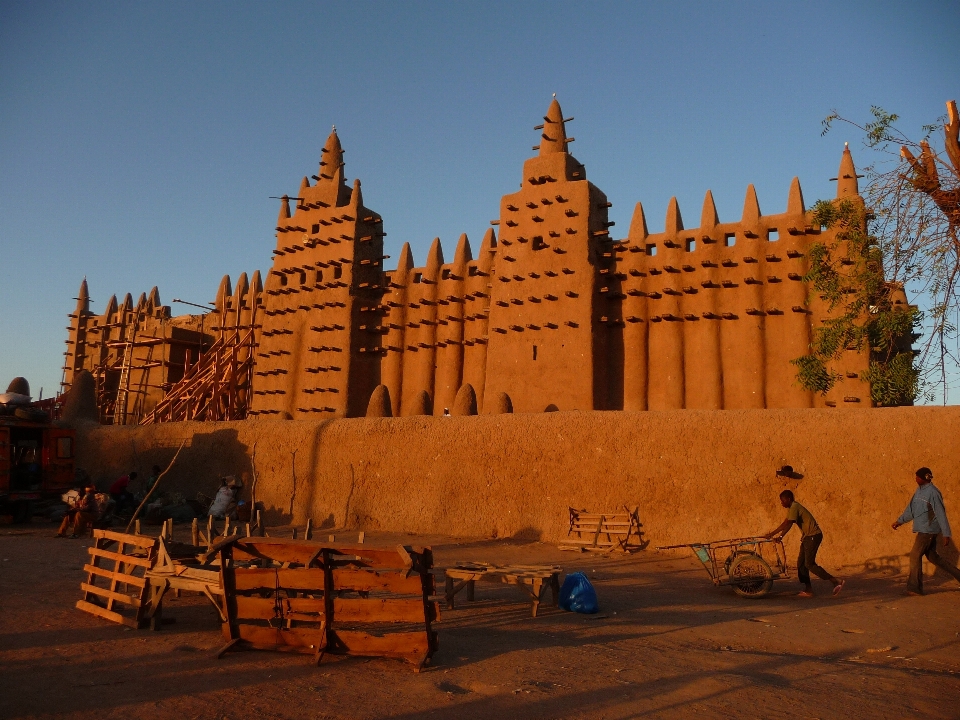 Sand mud landmark place of worship