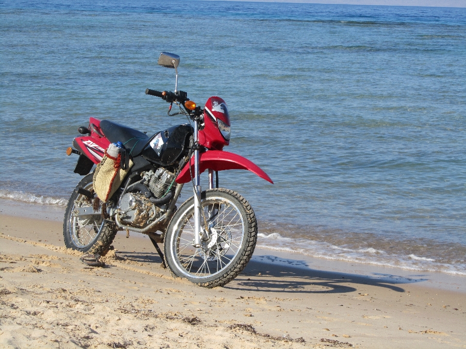 Beach car bicycle travel