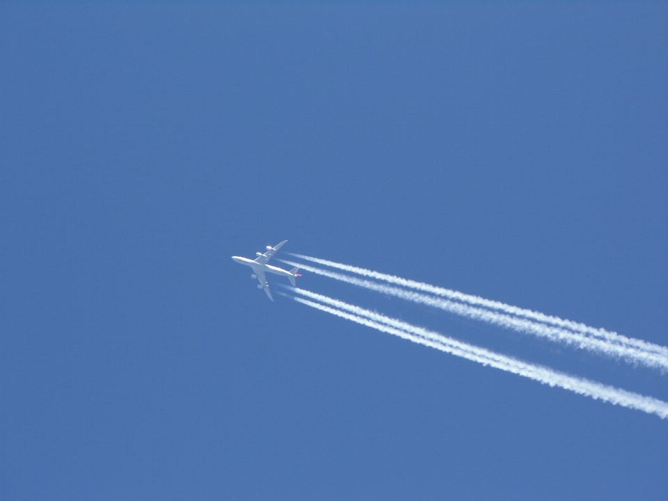 Asa céu viagem avião