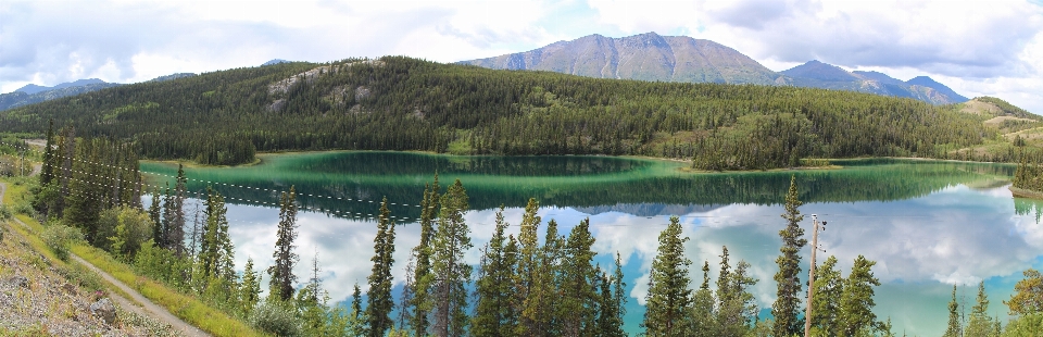 Montaña lago cordillera
 panorama