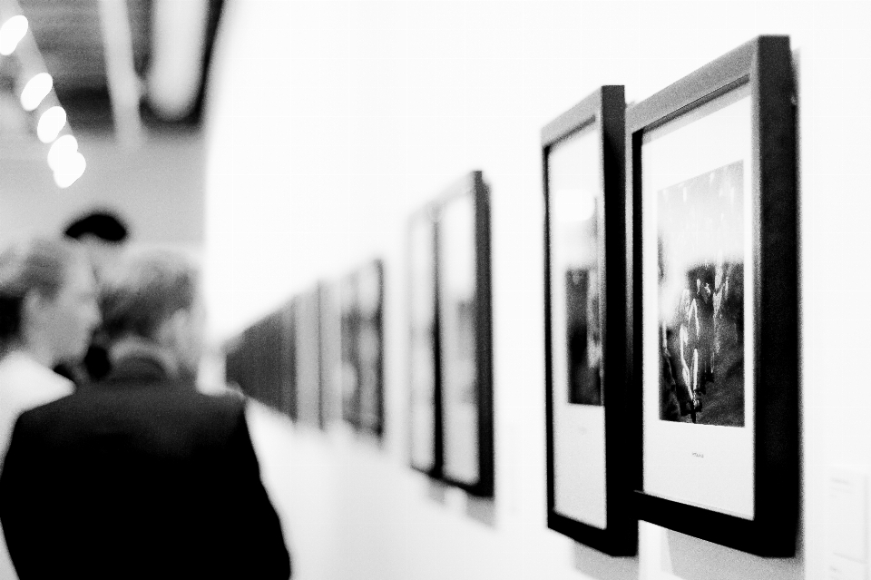 Bianco e nero
 persone fotografia museo