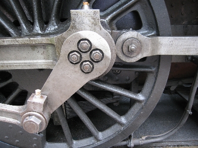 Railway railroad car wheel Photo