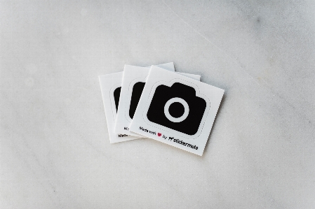 White sticker unsplash label Photo