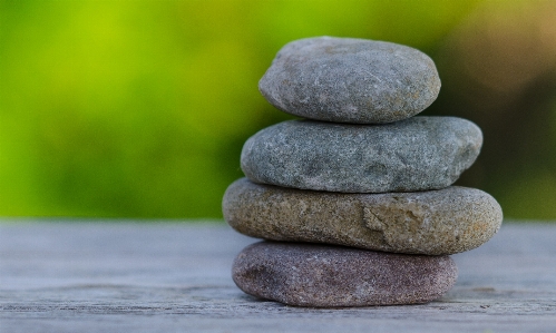 Rock green balance pebble Photo