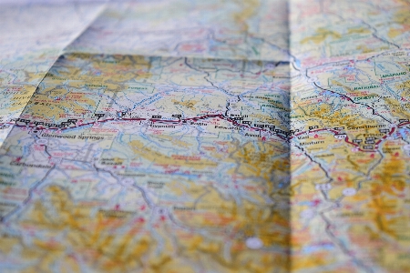 Travel line material map Photo