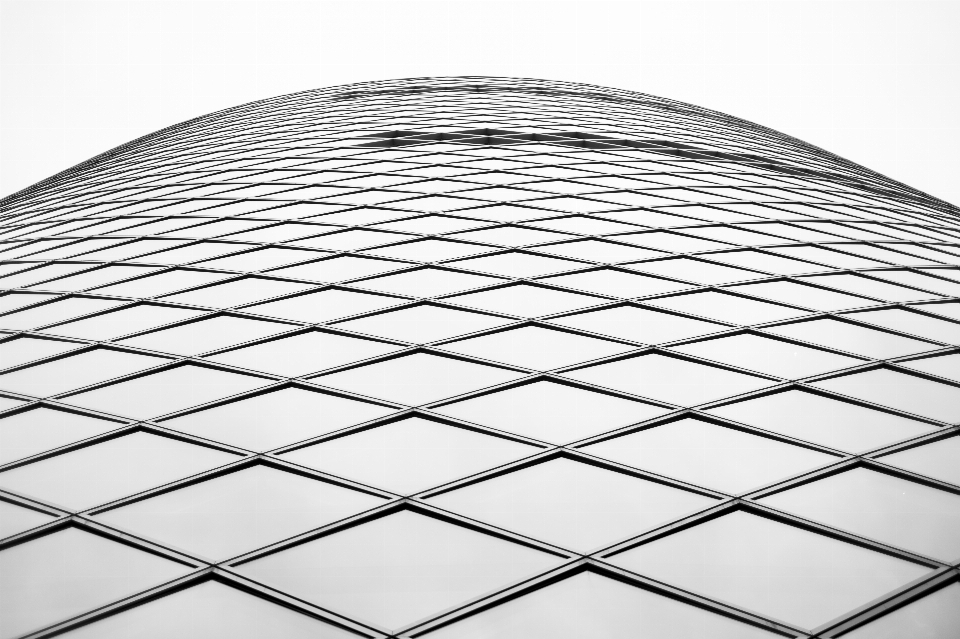 Abstract black and white architecture sky