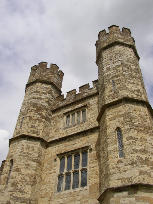 Rock building wall tower