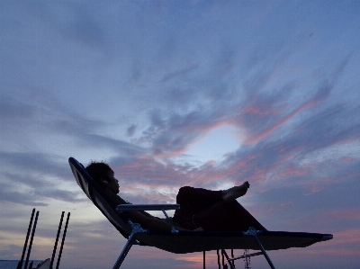 Sea nature horizon person Photo