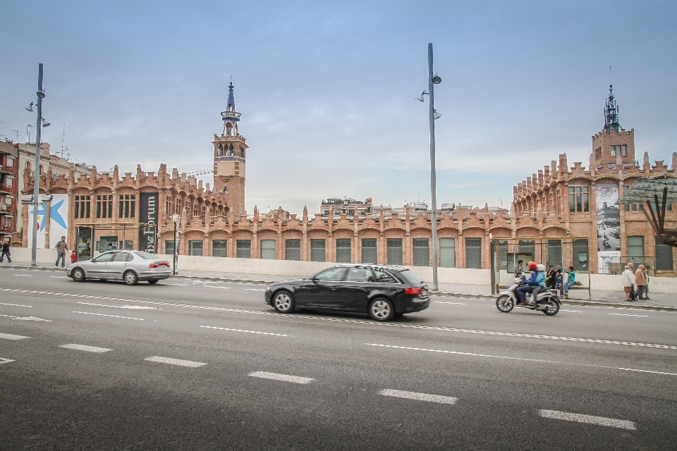 Pedestrian road skyline traffic