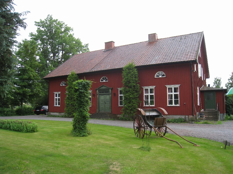 Bauernhof rasen landschaft haus