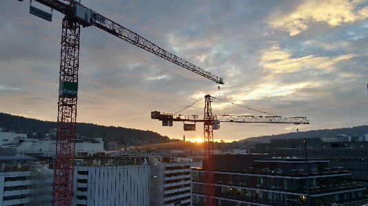 Foto Céu nascer do sol prédio cidade