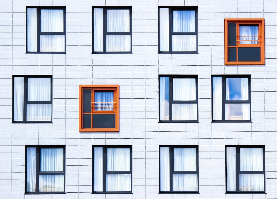 Die architektur weiss haus fenster