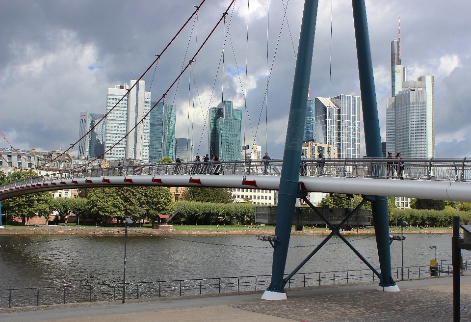 Cielo puente horizonte vista