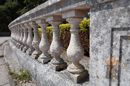 Rock structure wood wall Photo