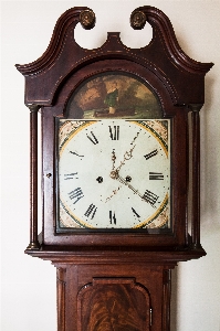 Wood antique clock time Photo