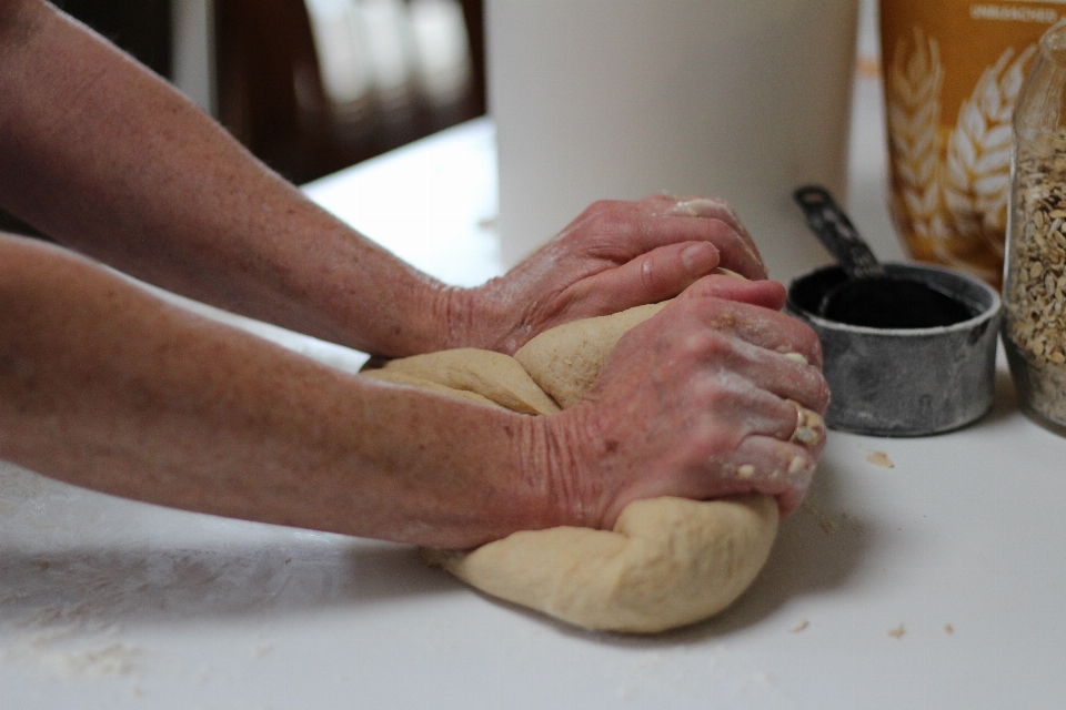 Mano trigo pierna alimento