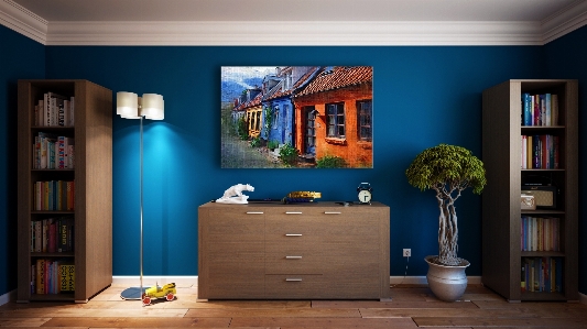 Wood home wall decoration Photo