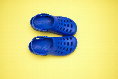 Shoe fashion blue yellow Photo