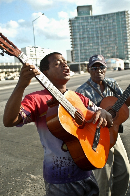 Music guitar young instrument