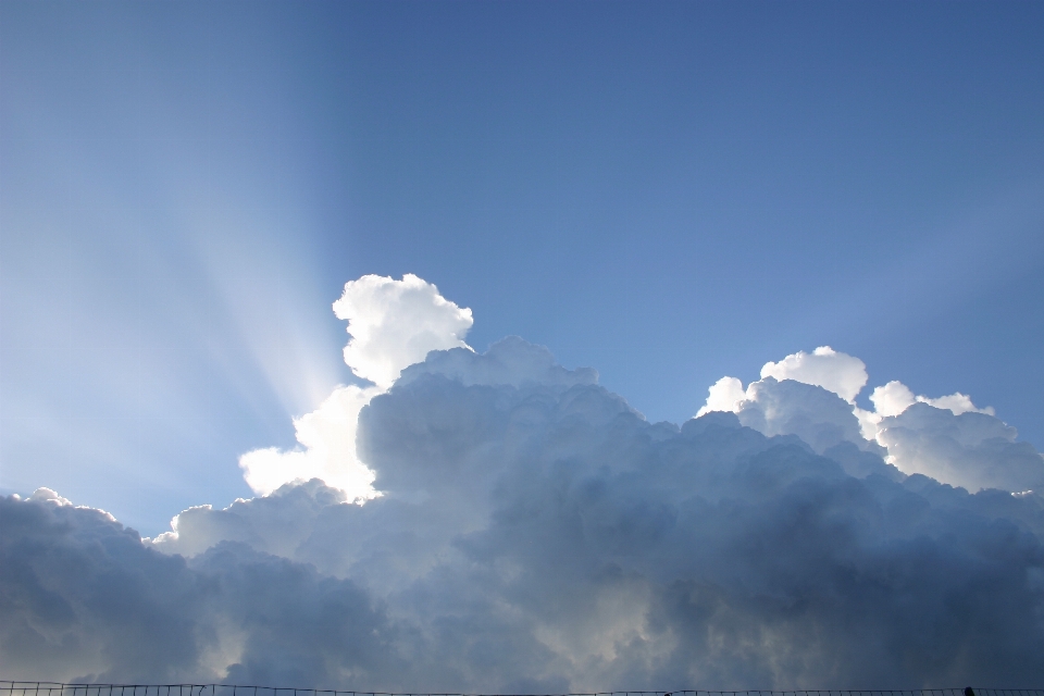 Horizon nuage ciel soleil