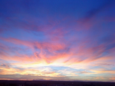 Horizont wolke himmel sonnenaufgang Foto