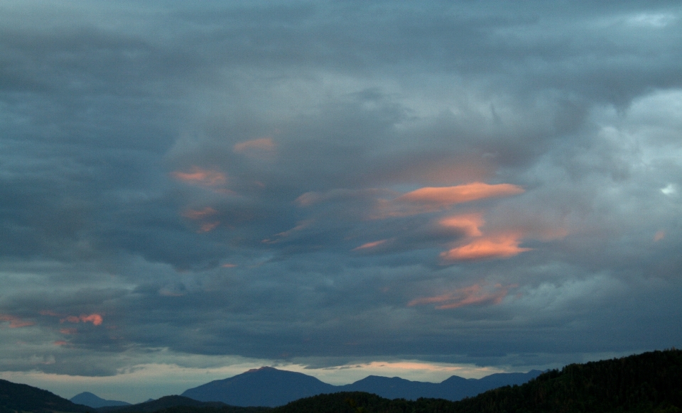 地平線 山 クラウド 空