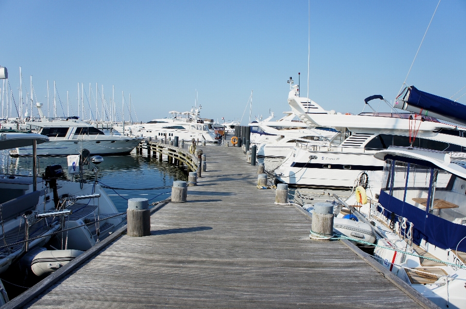 Mar água dock barco