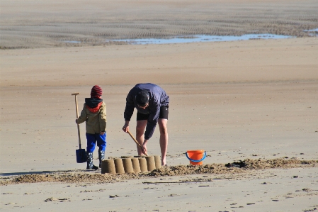 Man beach sea coast Photo