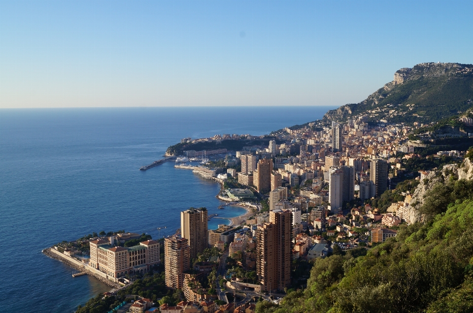 Mar costa horizonte cidade