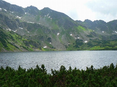 Landscape mountain lake river Photo