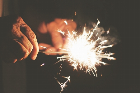 Light star flower sparkler Photo