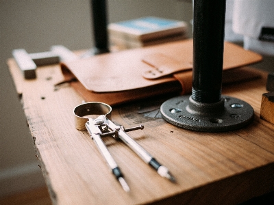 Writing work table wood Photo