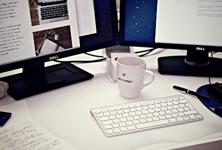 Desk computer writing working Photo