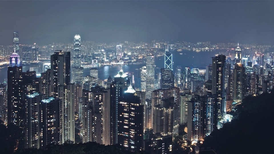 地平線 ライト スカイライン 夜