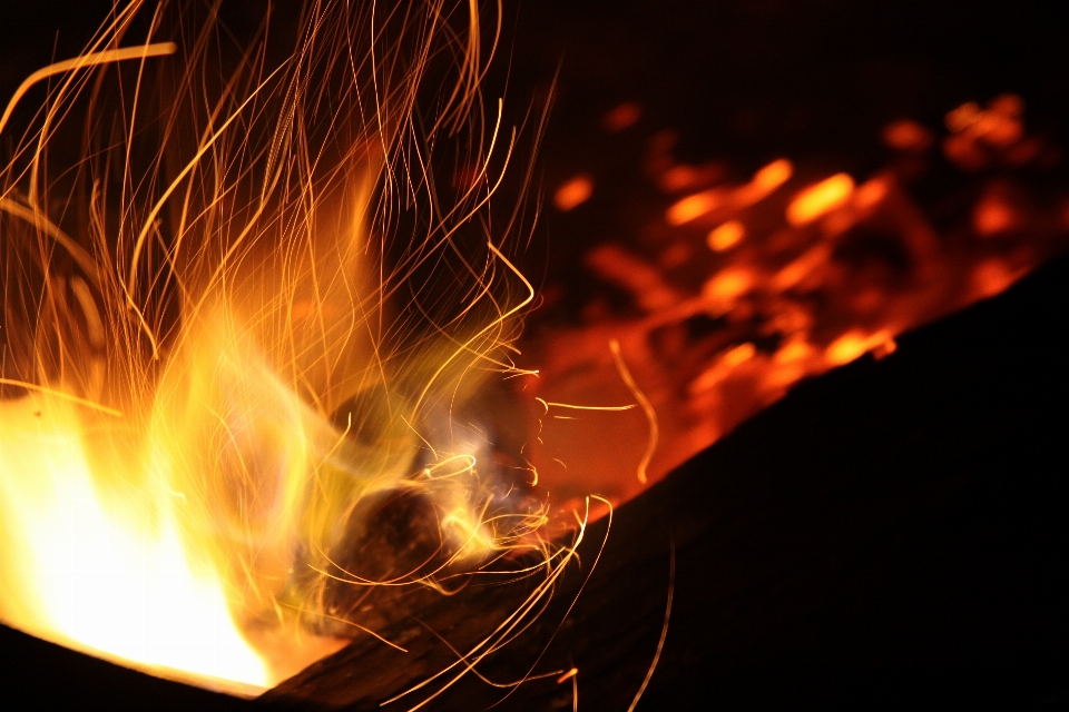 Light abstract night smoke