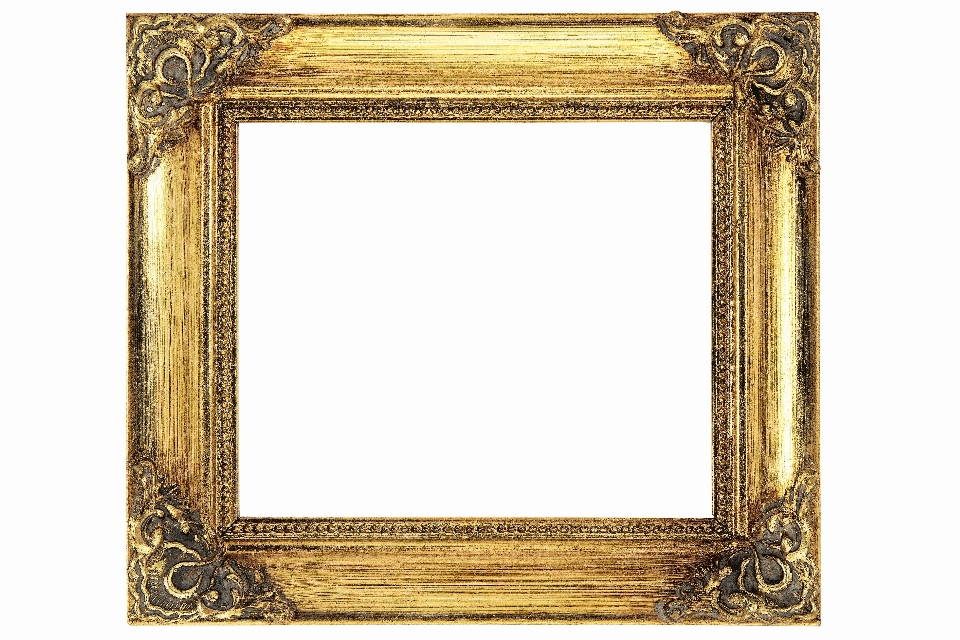 Wood antique frame empty