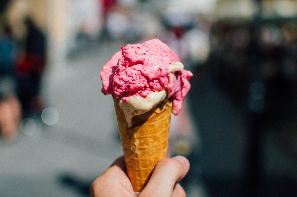 Bunga makanan es krim hidangan penutup