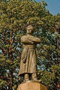 Foto Pohon monumen patung botani
