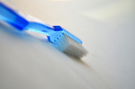 Photo Brosse outil faire le ménage bleu