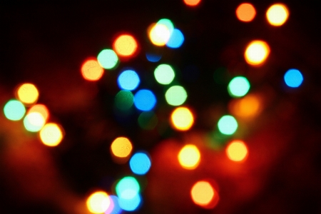 Light bokeh night number Photo