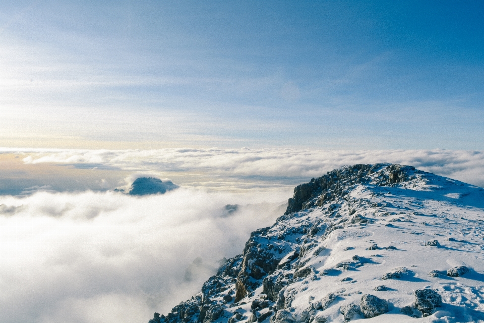 Sea nature horizon mountain