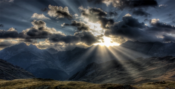 Nature horizon mountain cloud Photo