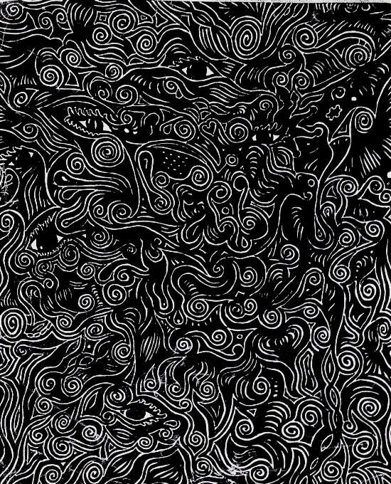 Abstract black and white texture dark