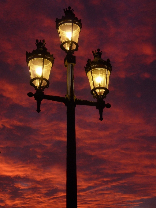 Luz cielo atardecer globo aerostático