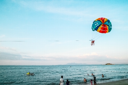 Beach sea people sport Photo