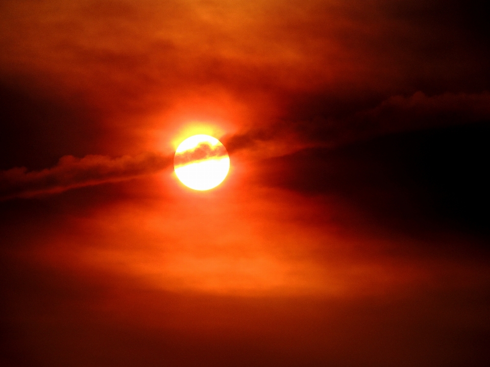 Luz nuvem céu sol