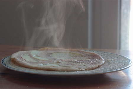 Steam morning glass food Photo