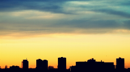 Horizon silhouette light cloud Photo