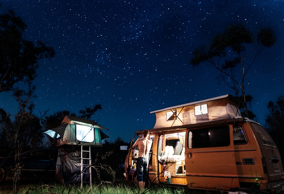 Langit malam bintang petualangan